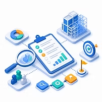 Equipe analisando diagnóstico e objetivos BIM